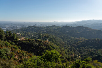 Fototapeta na wymiar Los Angeles Cityscape from Mountains