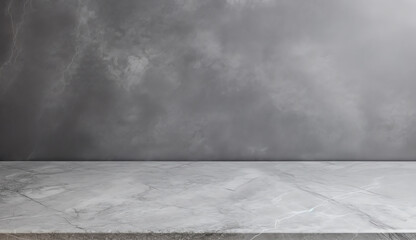 Grey marble tabletop surface background for kitchen product display background, empty desk shelf backdrop - obrazy, fototapety, plakaty