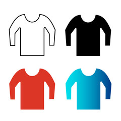 Naklejka premium Abstract Winter Sweater Silhouette Illustration