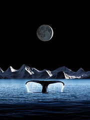 A Whale's Moonlight Sonata in the Arctic