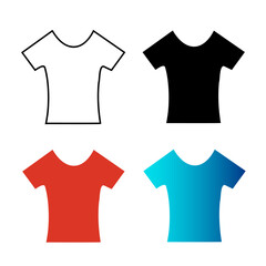 Abstract Woman Tshirt Silhouette Illustration