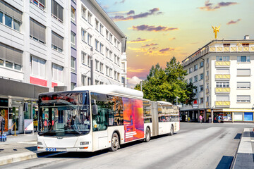 Bushaltestelle, Gießen, Hessen, Deutschland 