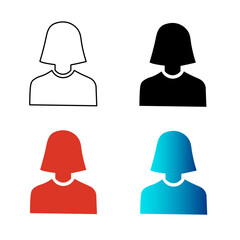 Abstract Woman Silhouette Illustration