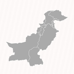 Detailed Map of Pakistan With States and Cities