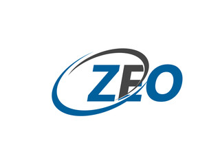ZEO letter creative modern elegant swoosh logo design
