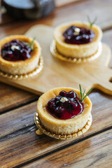 Blueberry Cheesecake stock photo