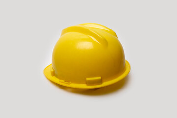 Fototapeta premium yellow safety helmet photo isolated on white background