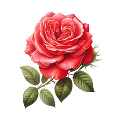 Climbing Rose , Isolated On Transparent, PNG