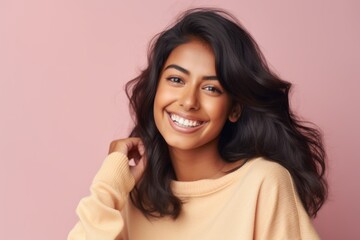 Portrait of a happy african american woman smiling at camera