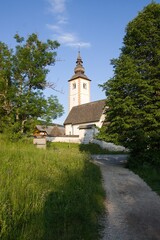 Church of st. John the Baptist, Lake Bohinj, Stara Fužina, Slovenia
