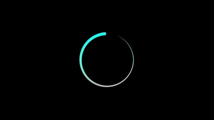 abstract circle loading bar animation background 4k 