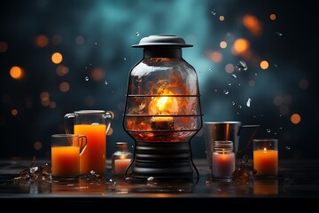 lantern in the night