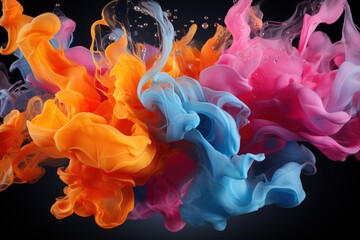 Obraz premium cloud of ink colors on water