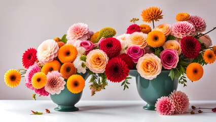Obraz premium bouquet of flowers in vase