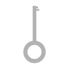 key icon vector, in trendy flat style