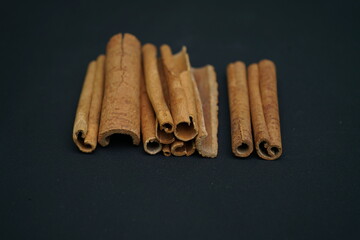 Cinnamon sticks . bunch of cinnamon rolls