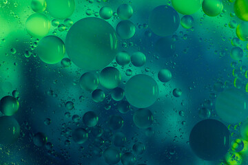 bright colorful abstract background, oil drops on the water surface