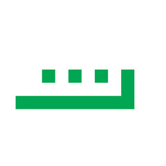 Kufi font calligraphy element