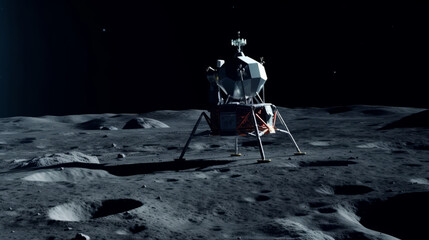 Fototapeta na wymiar Chandrayan, Moon landing