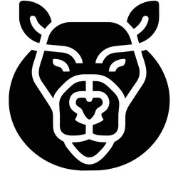 Minimalist Camel Icon for Modern Design