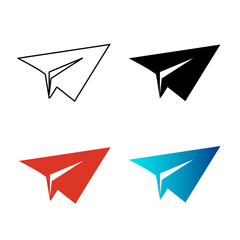 Abstract Sent Message Silhouette Illustration