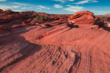 Fototapeta na wymiar layered rocks in the desert southwest