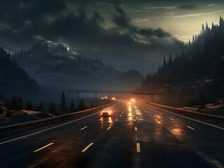 highway in the mountains
