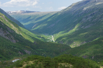 Fototapeta na wymiar View from Drivdalen, Oppdal, Norway