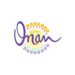 India, Kerala Festival Onam english lettering with floral circle