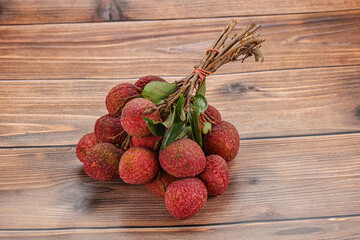 Sweet juicy tropical exotic lychee