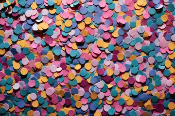 Fototapeta na wymiar Colorful Vibrant Design Texture with Scattered Confetti