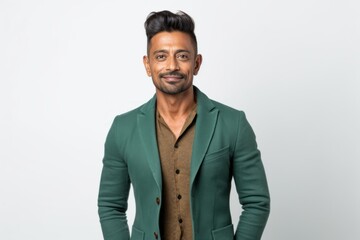 Obraz premium Group portrait of an Indian man in his 30s against a white background