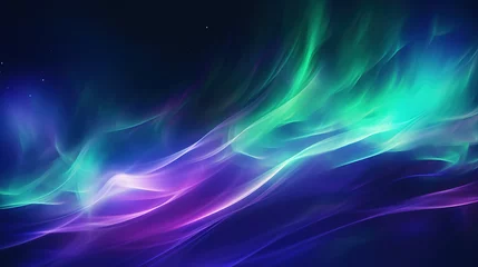 Deurstickers abstract background with aurora. Generative Ai © Shades3d