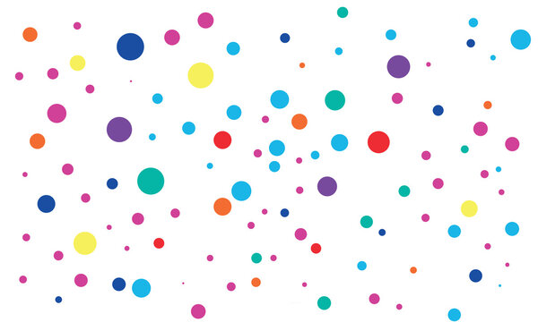 polka dots vectors and illustration, colorful dots background