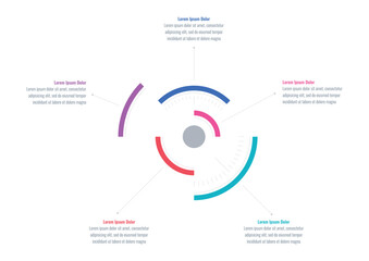 five steps infographic template. business, industry, annual report, magazine, internet, education infographic template. technological infographic template