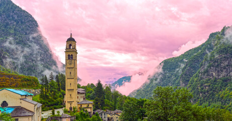San Giacomo Filippo im  im Valle San Giacomo, Provinz Sondrio / Lombardei, Italien