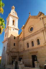 Exterior of the church of Xativa, Valencia (Spain)