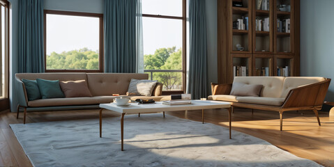 Obraz premium Contemporary Living Space