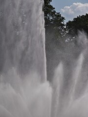 Wasserfontänen in Planten un Blomen in Hamburg