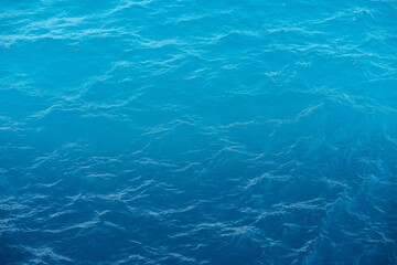 Closeup shot of the aqua sea water surface