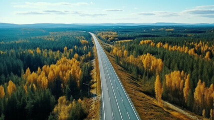Highway_in_beautiful_autumn_forest_in_rural_Finland