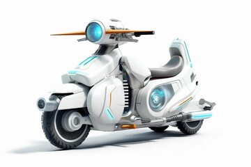 AI generated illustration of children's bikes of the future
