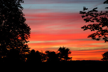 Sonnenuntergang Bayern / Sundown Bavaria /