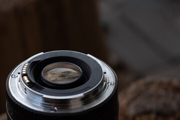 rear mount of a camera lens