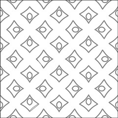 Stylish texture with figures from lines.Abstract geometric black and white pattern for web page, textures, card, poster, fabric, textile. Monochrome graphic repeating design. 