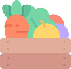 Fototapeta premium Vegetables Box Icon