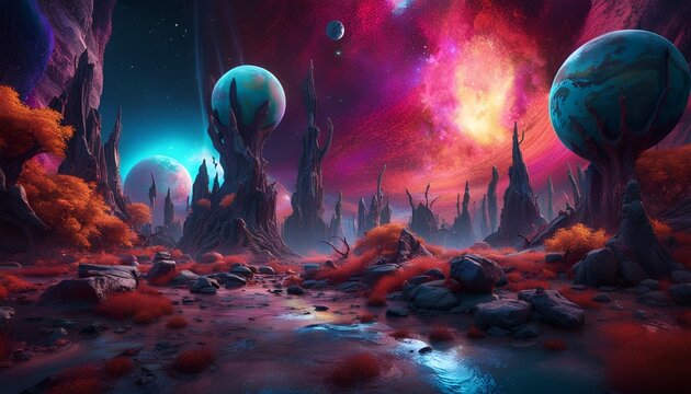magic enchanted weird planet