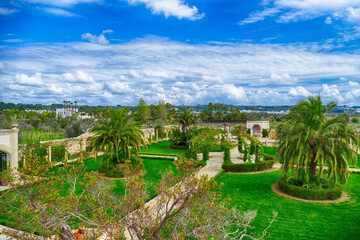 Exterior gardens of the Tenuta  Mose villa