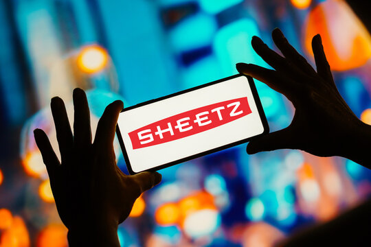 August 20, 2023, Brazil. In this photo illustration, the Sheetz logo seen displayed on a smartphone.