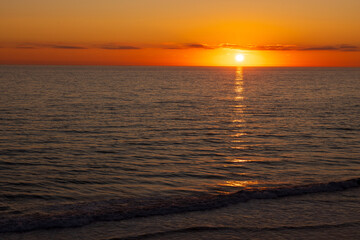 Sunset at the Torrey Pines beach